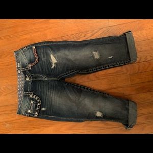 Miss me red white and blue capris